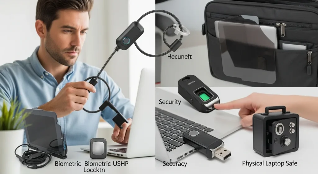 Biometric locks and security gear in our How To Secure Laptop From Theft: Ultimate Gadgets & Gear Guide.