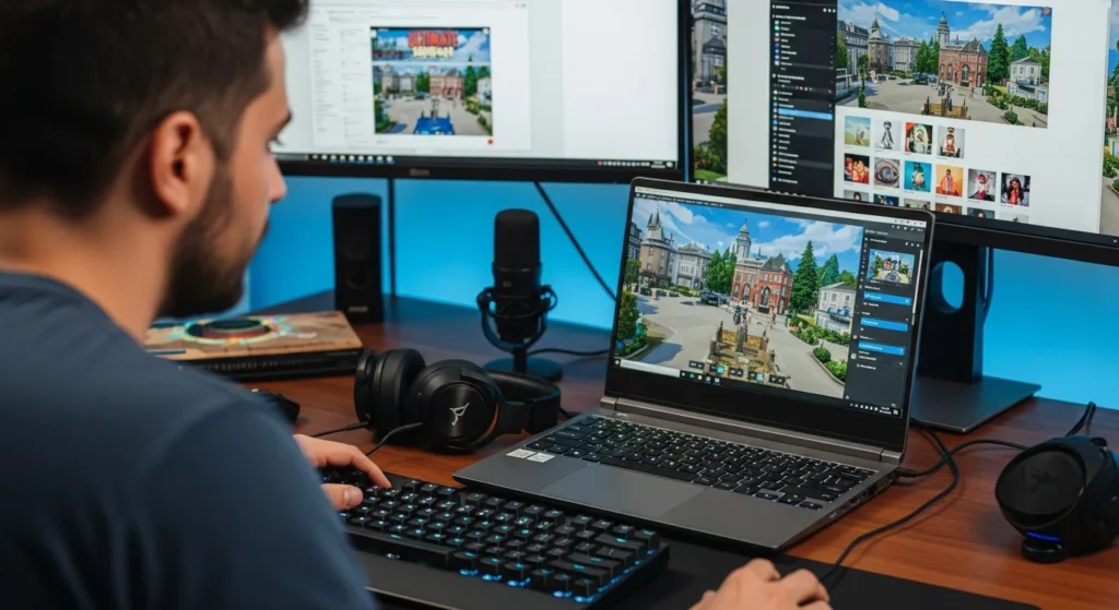 A gamer at a desk. Why Laptop Sims 4 CC Is Important: Ultimate Gadgets & Gear Guide.